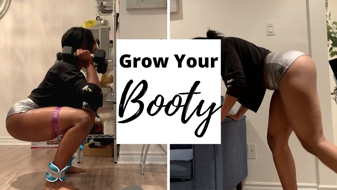 Grow Your Glutes QUICKLY AT HOME | ANKLE WEIGHT & BAND WORKOUT