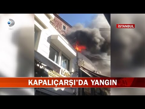 istanbul'da kapalıçarşı'da yangın çıktı! 