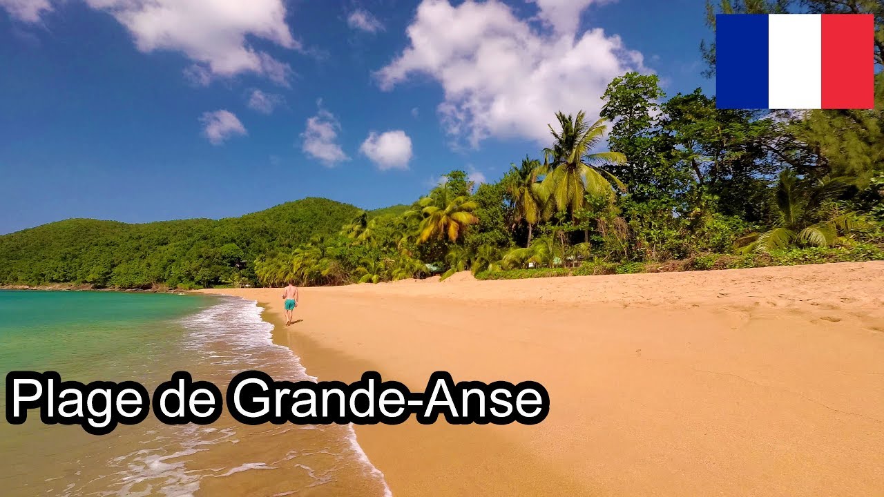 Guadeloupe - French Caribbean Island - Walking Grand Anse Beach