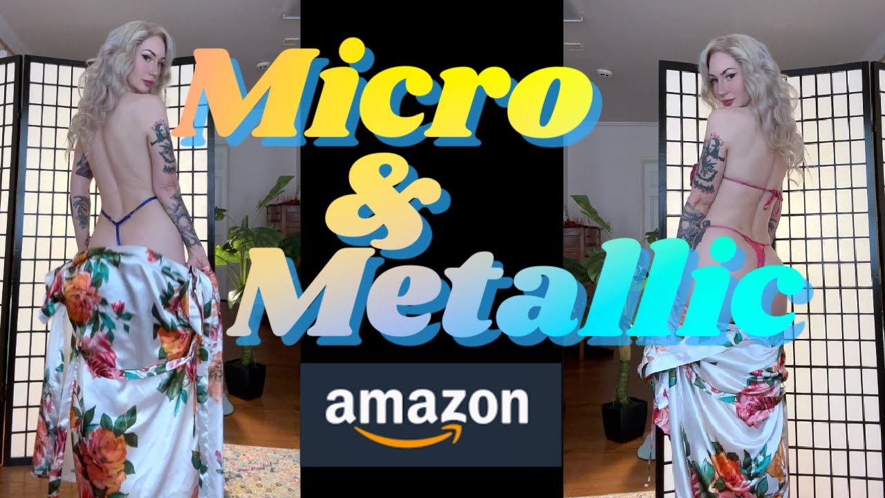 Micro and Metallic Amazon SWIMWEAR Try On