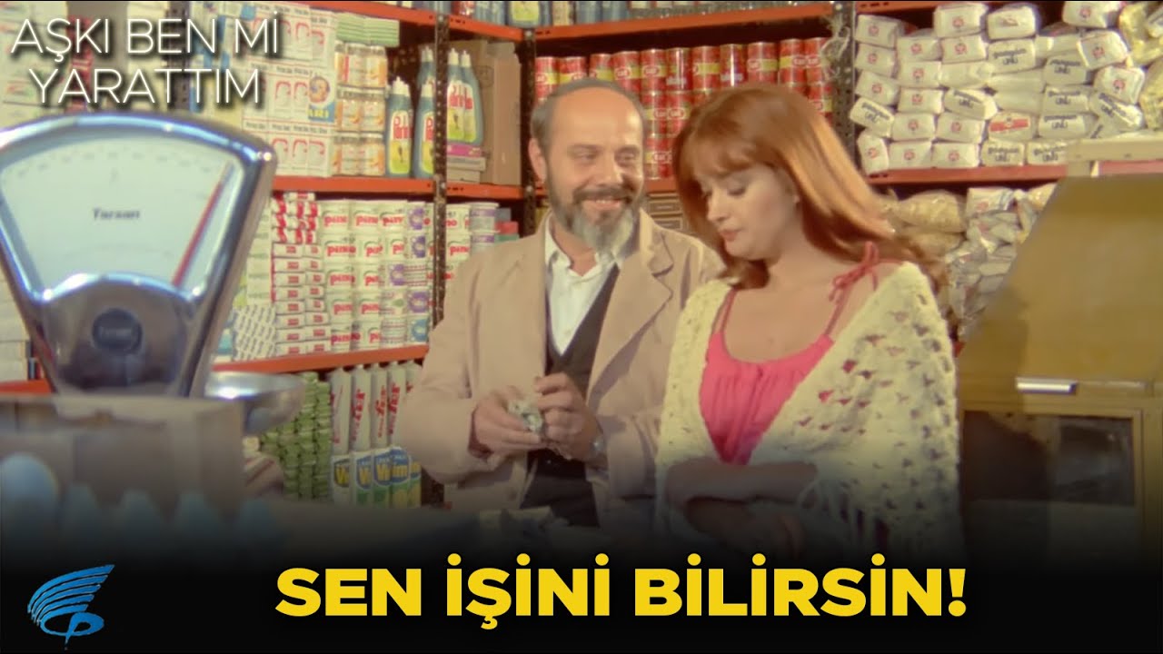 Aşkı Ben mi Yarattım Türk Filmi | Mehtap, Bakkaldan Veresiye Yiyecek Alıyor!
