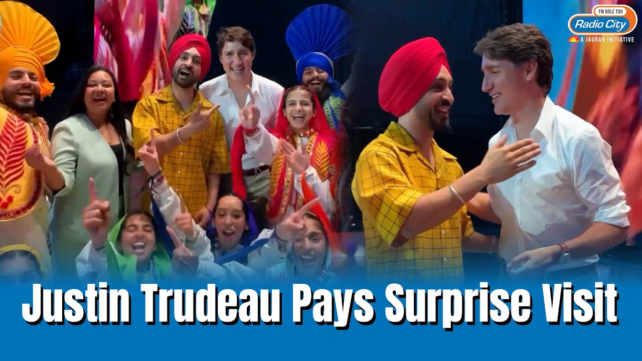 Justin Trudeau surprises Diljit Dosanjh at his Canada concert   Trending