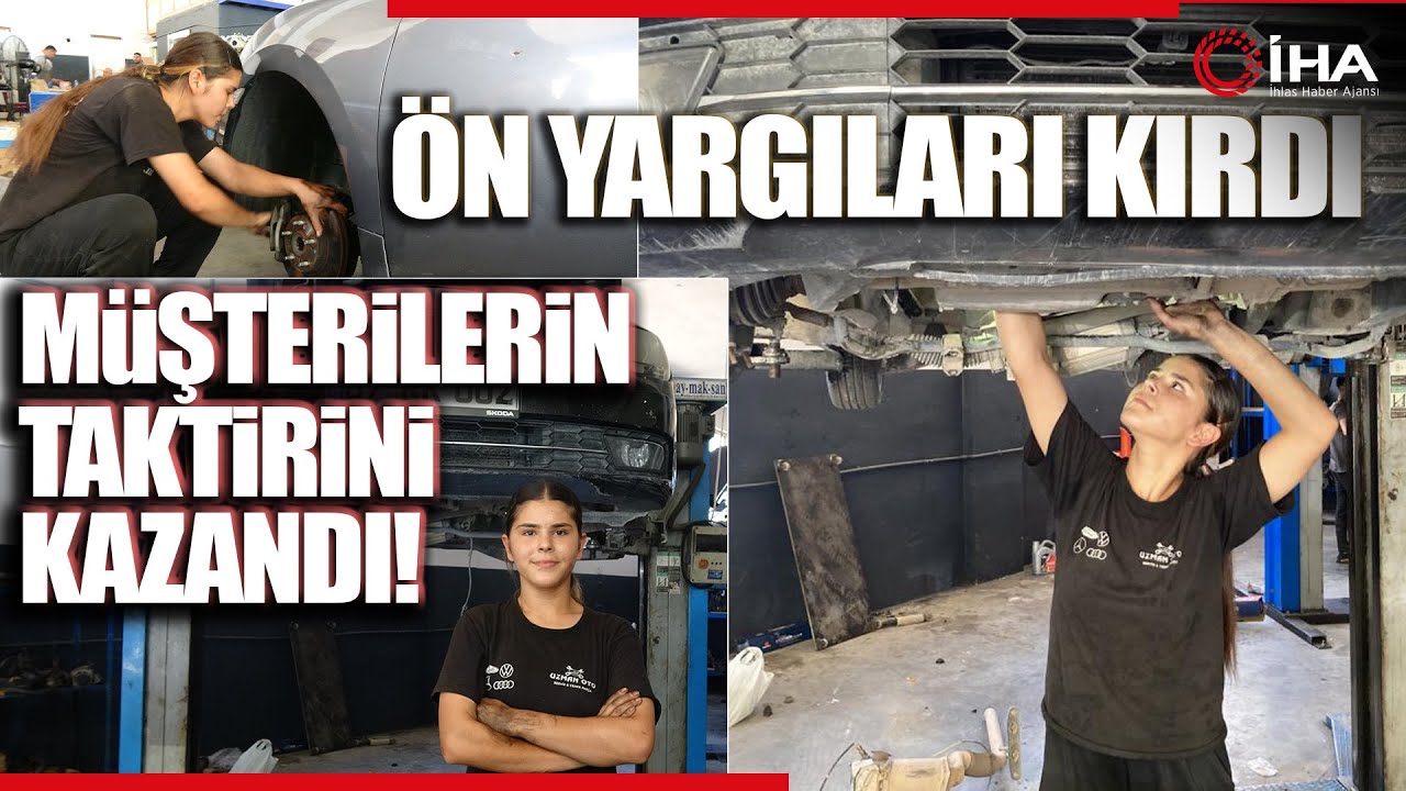 Burdur'da  Yaşındaki Edanur  Motor Ustası Oldu