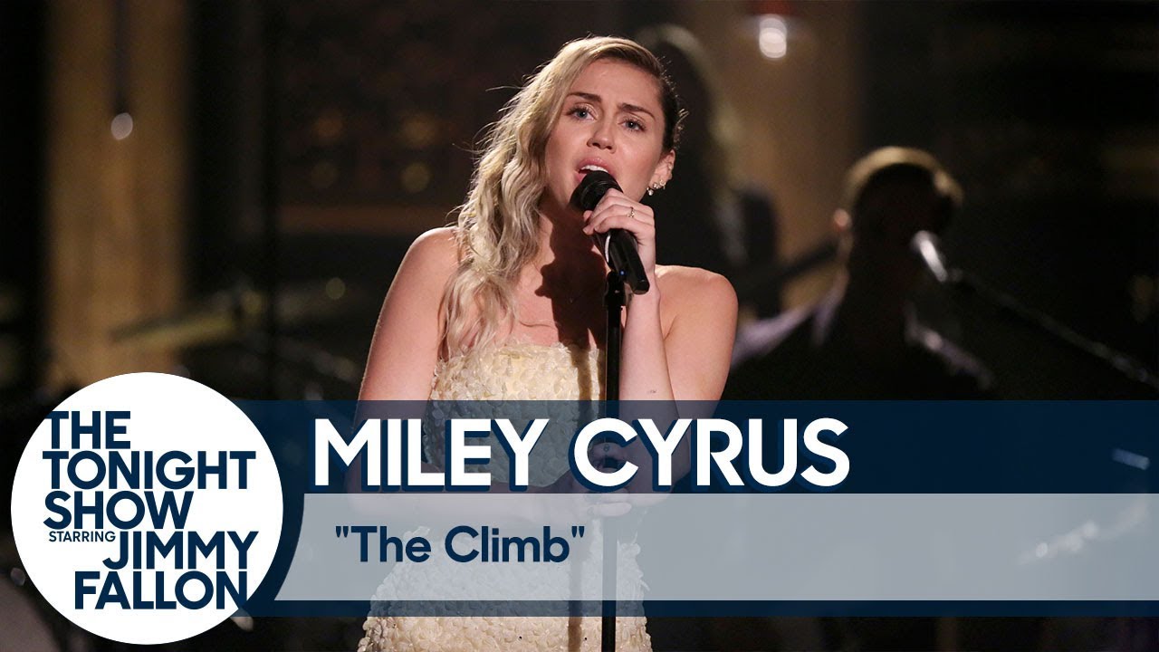 Miley Cyrus Closes The Tonight Show with 'The Climb'