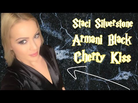 Staci Silverstone And Armani Black And Cherry Kiss  Top  Hollywood Beautiful Hot Actress