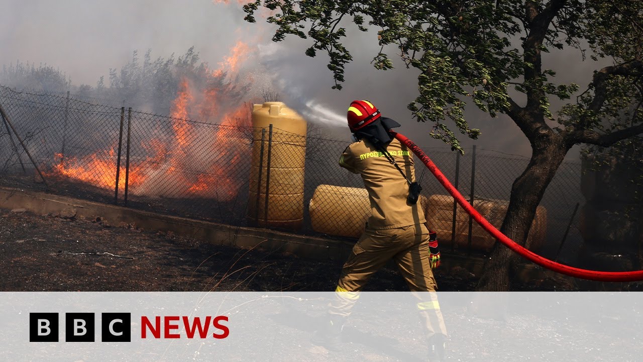 Wildfires erupt on Greek island of Kos 