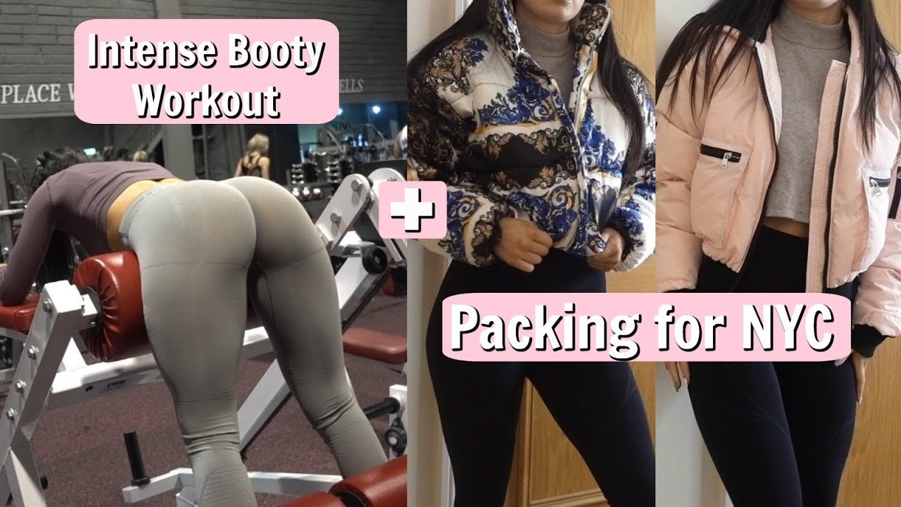 ıntense booty Workout  packing for nyc!