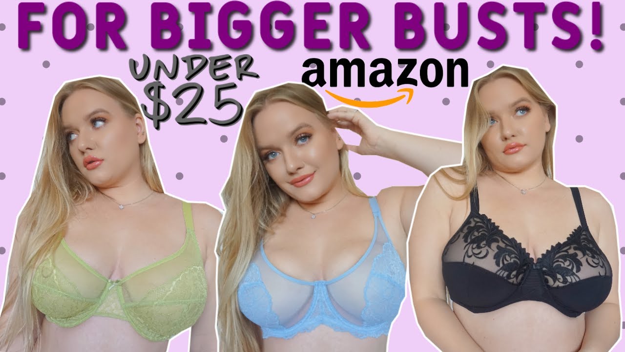 Cheap Amazon Bras For BIG BUST! Fuller Chest Bra Try-On Haul!
