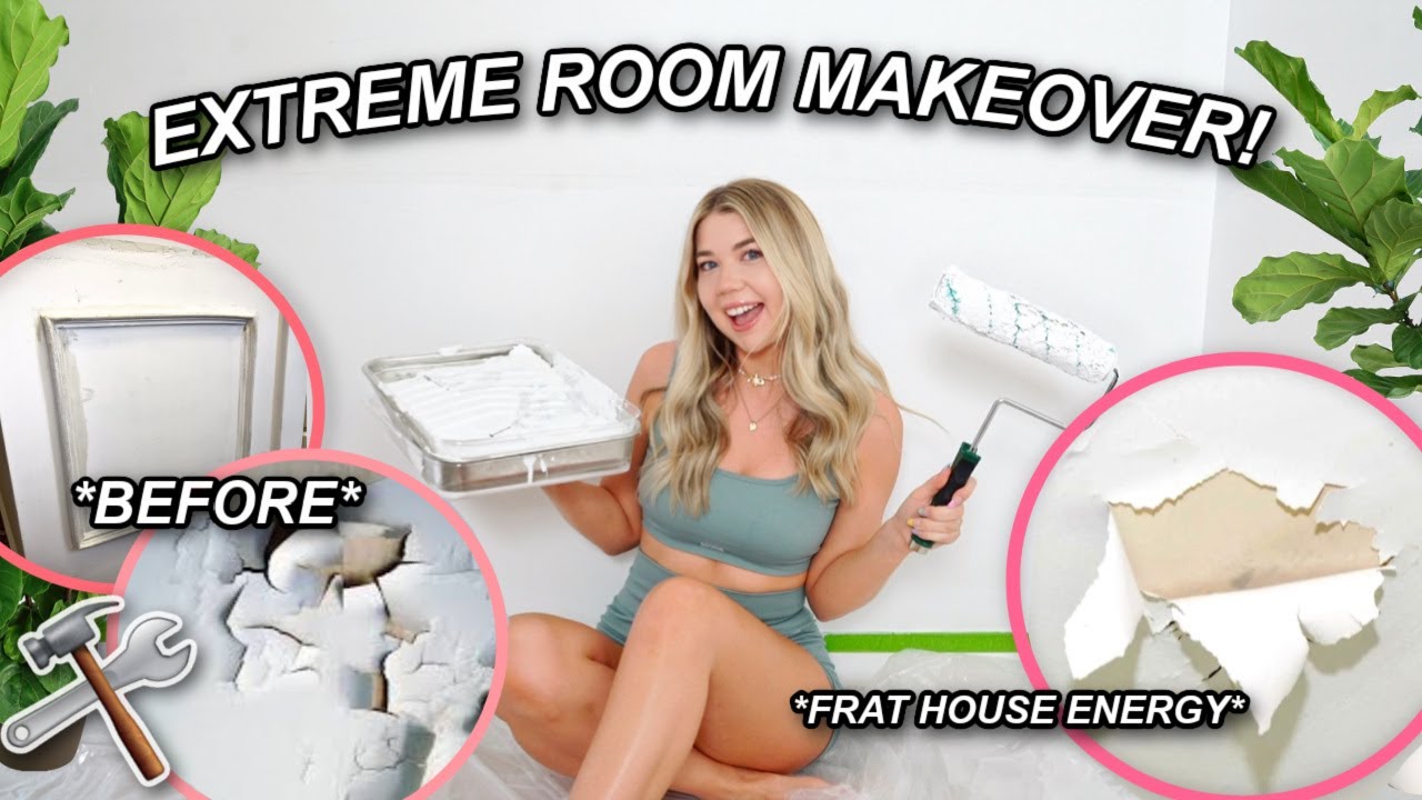 EXTREME BEDROOM MAKEOVER + RENOVATIONS! part 1