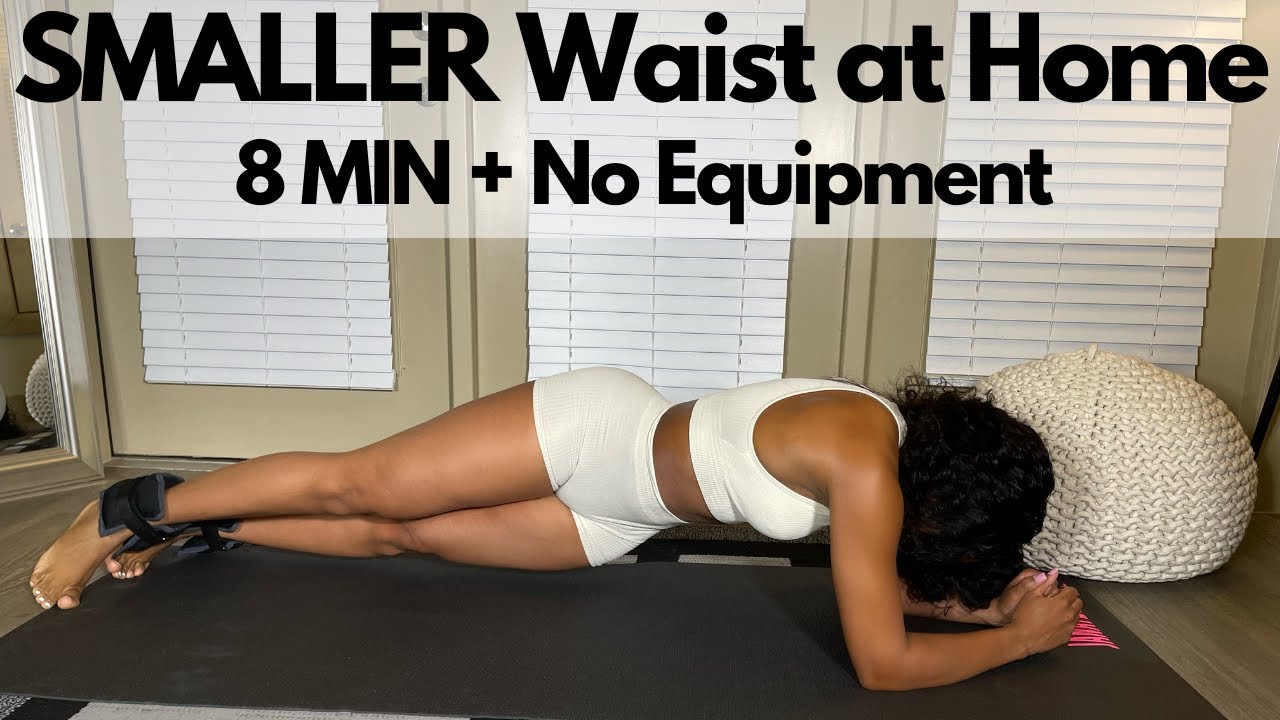 Janaye Penn - How to get a SMALLER WAIST at Home | Only 8 Min | No Equipment
