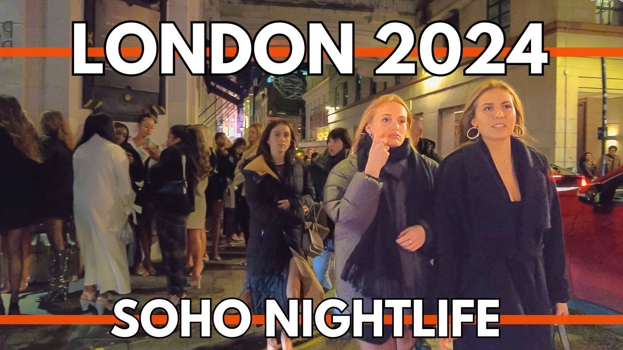 LONDON NIGHTLIFE SOHO LIVELY DISTRICT JANUARY 2024 4K WALKING TOUR