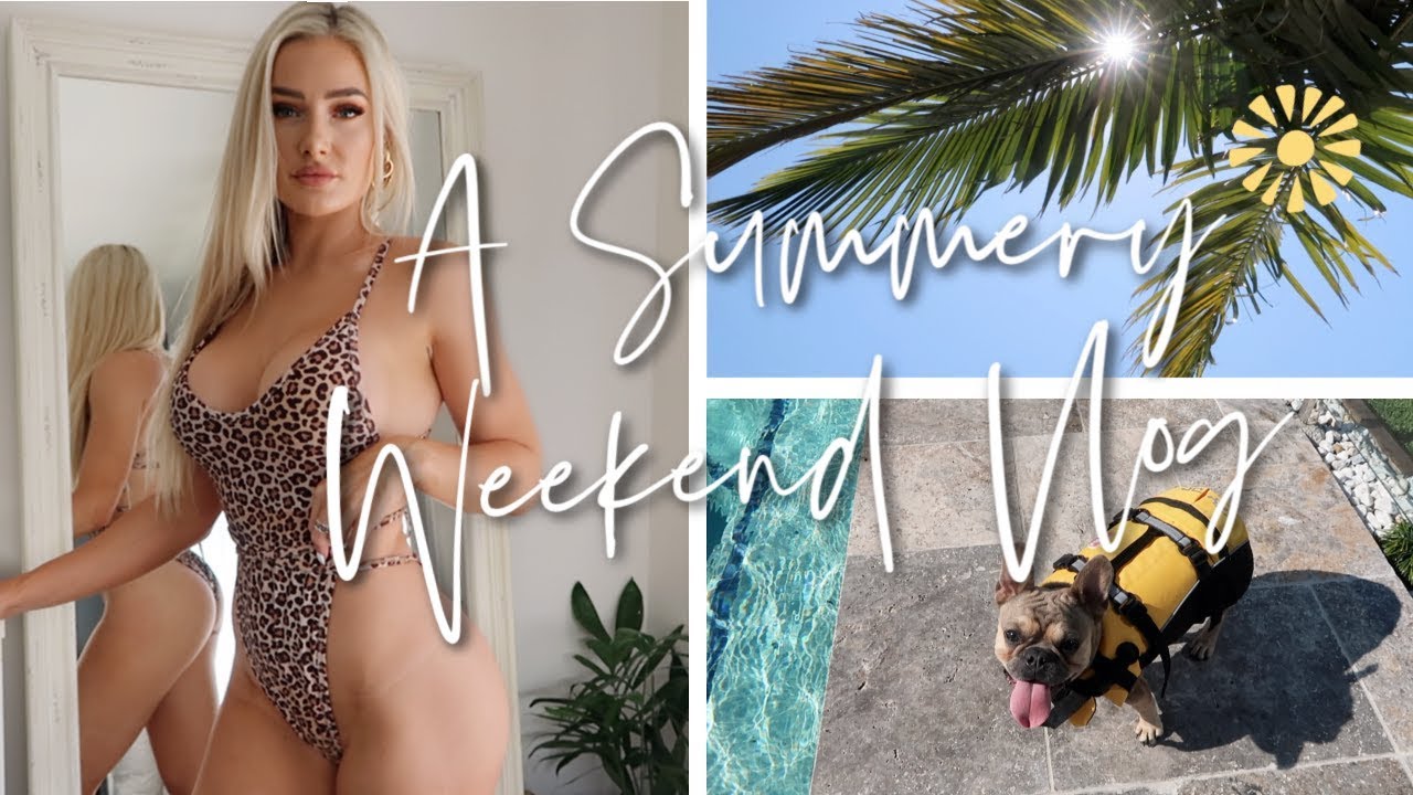 spend the Weekend Wıth me! // kotomi swim try-on haul, pool chills  more!