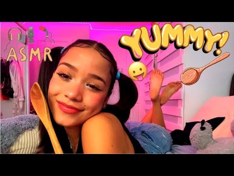 sia asmr,ASMR| Eating your face  Talkative mouth sounds, personal attention, Complimants (Super tingly)