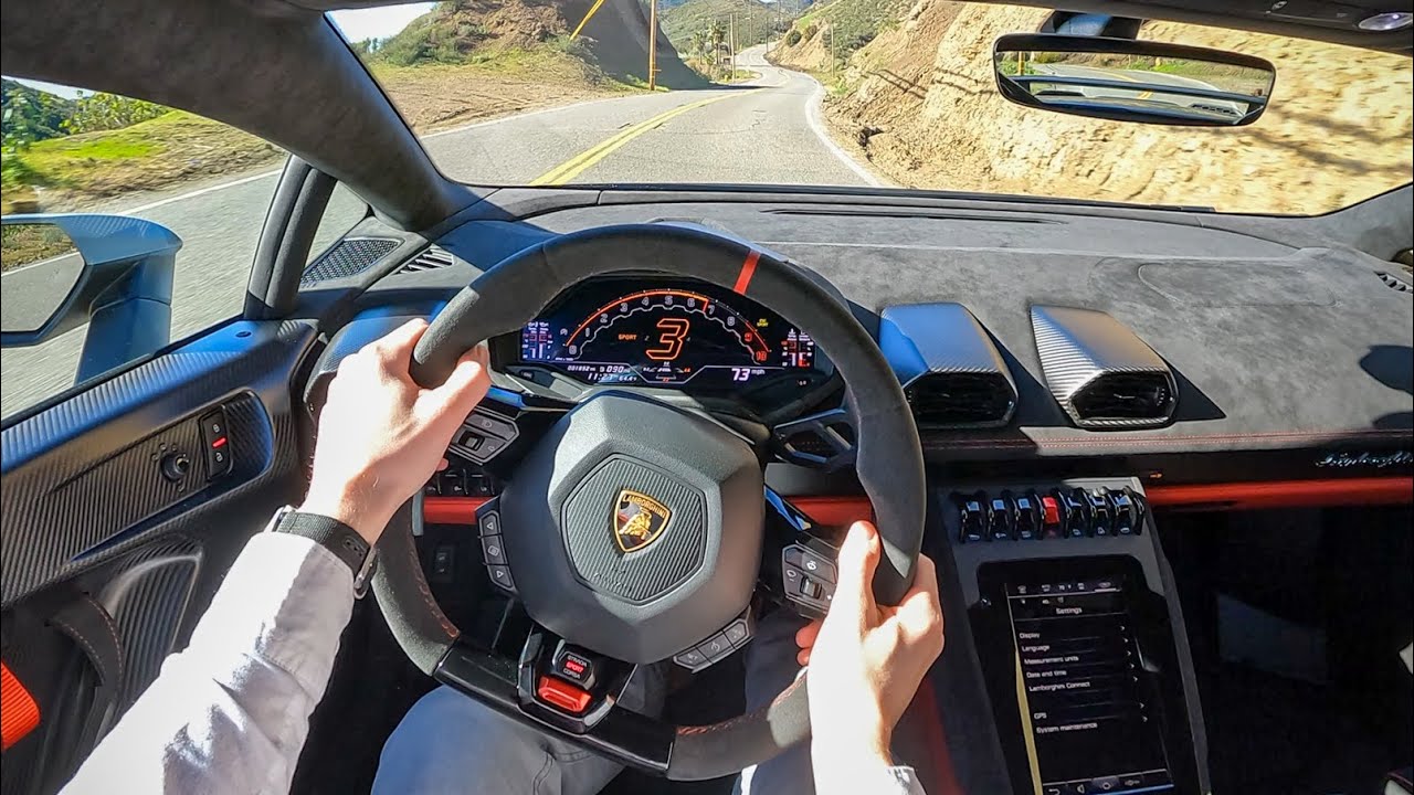  Lamborghini Huracan Tecnica   POV Canyon Blast  Binaural Audio