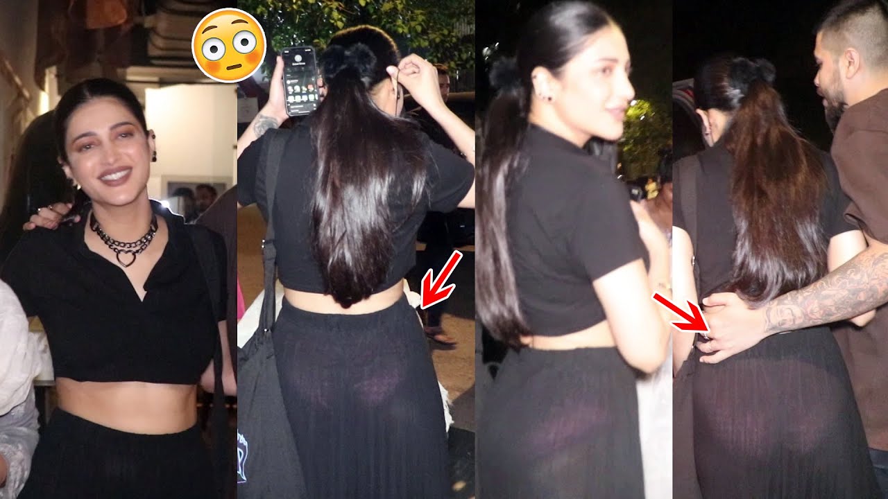 SHRUTİ HASSAN FEELS UNCOMFORTABLE WİTH HER DRESS | SHRUTİ HASSAN OPPS MOMENTS INFRONT OF MEDİA | FC