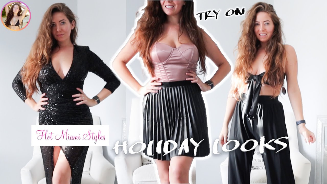 Trying on HOT HOLIDAY STYLES with Hot Miami Styles!!!