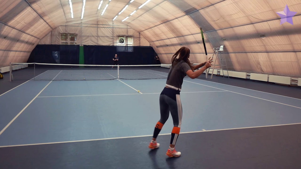 veronika kudermetova,Training with top WTA player Veronika Kudermetova