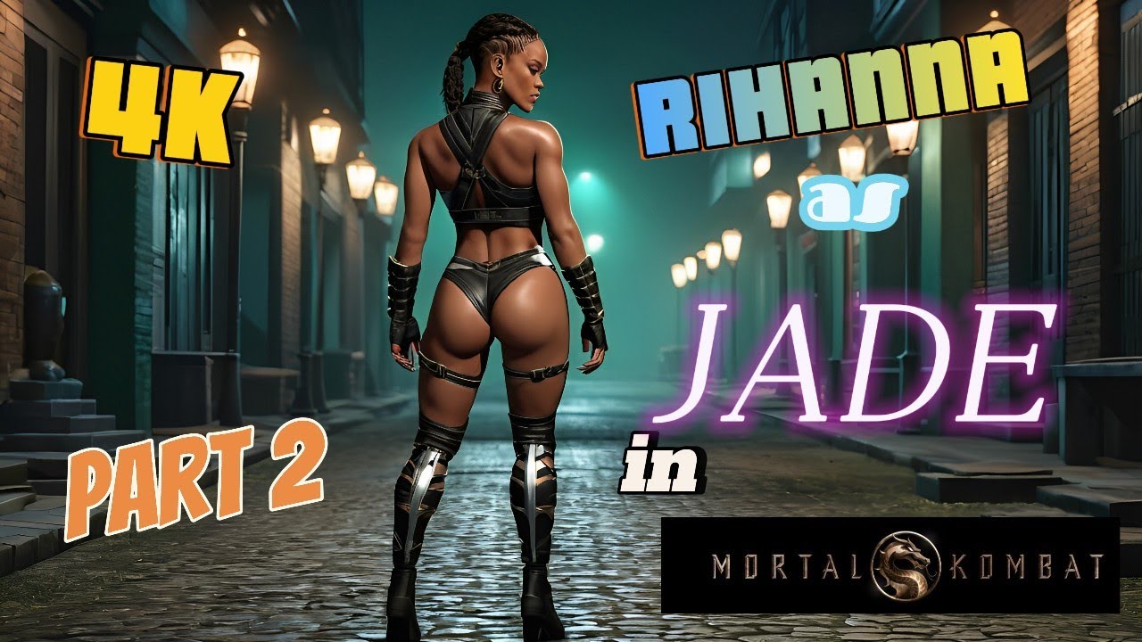 KI - AI generated Rihanna as Jade in Mortal Kombat Part 2