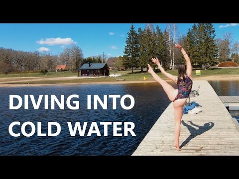 COLD SWIM - Jumping From The 3rd Floor Into Cold Water