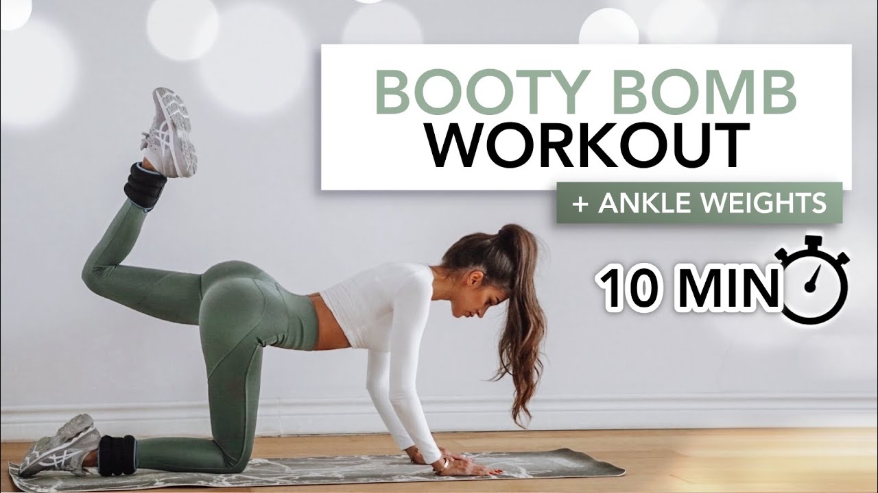 10 MIN BOOTY BOMB WORKOUT (+ ANKLE WEİGHTS) | EYLEM ABACİ