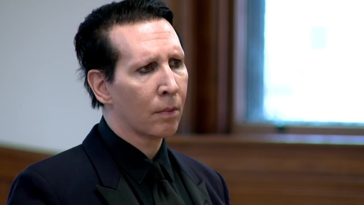 Raw video: Marilyn Manson in New Hampshire courtroom to plead no contest in  incident