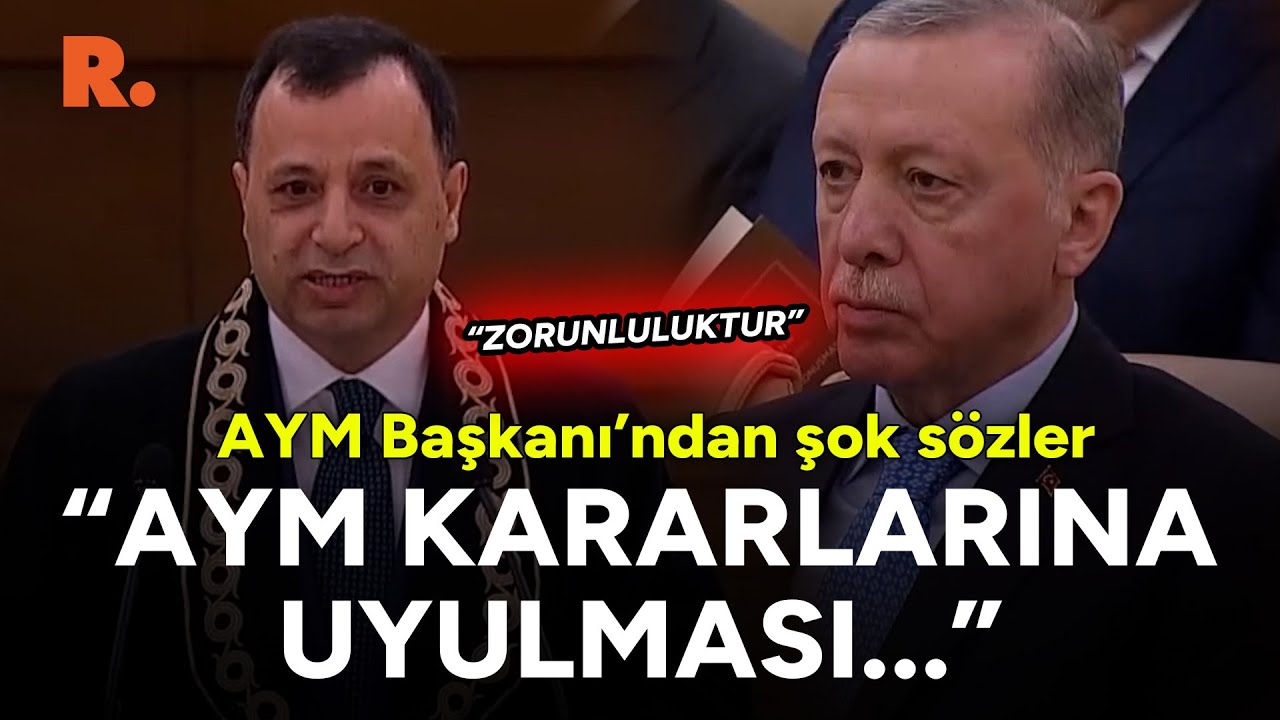 Erdoğan'a bakarak söyledi: AYM kararına uymak zorunluluktur!