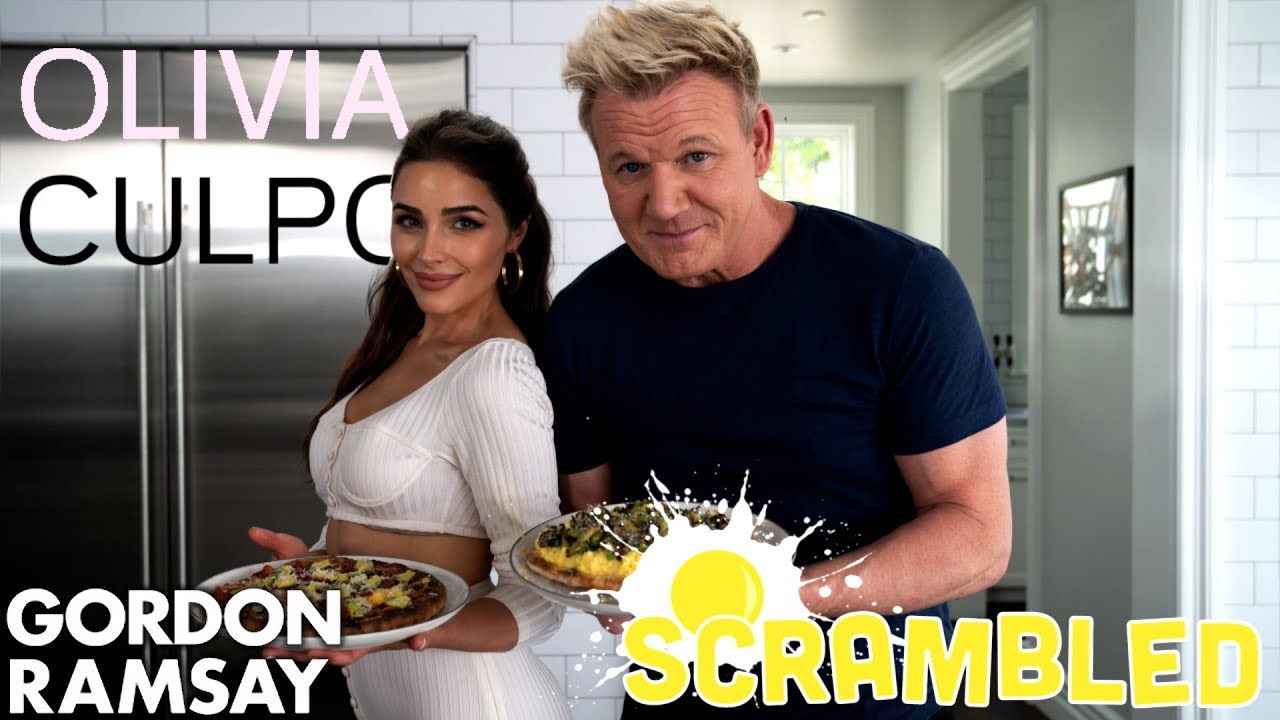 Olivia Culpo Tries To Beat Gordon Ramsay In A Breakfast Pizza Cookoff