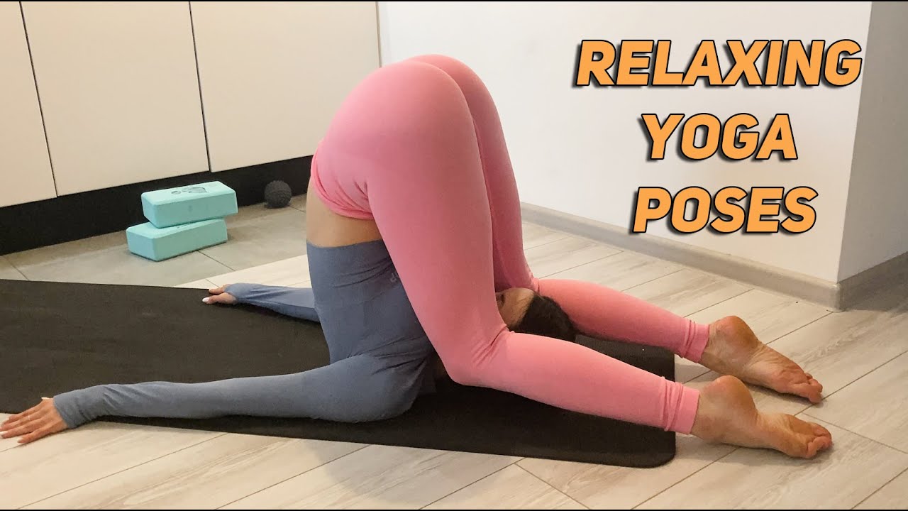 RELAXİNG YOGA POSES FOR STRETCHİNG AND FLEXİBİLİTY OF THE BODY SPİRİTUALİTY YOGA  GYMNASTİCS