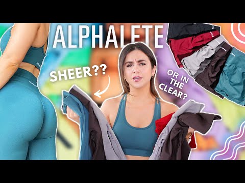 NEW AND IMPROVED? NEW ALPHALETE AMPLIFY COLORS TRY ON HAUL REVIEW |  AMPLIFY LEGGINGS #ALPHALETE