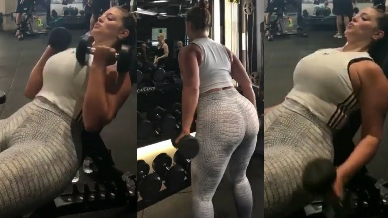 Ashley Graham Plus Size Model Gym Workout