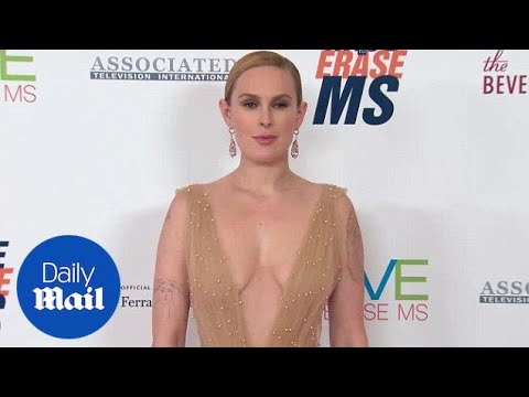 Bell of the ball: Rumer Willis stuns in golden gown at MS event - Daily Mail