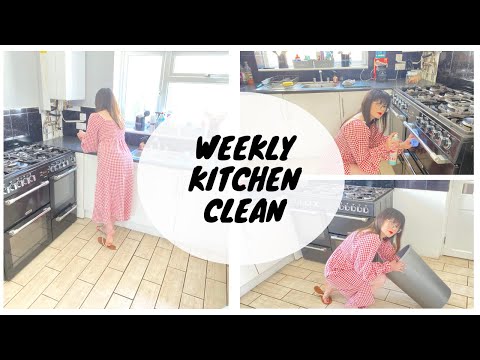 CLEAN WİTH ME | WEEKLY KİTCHEN CLEAN | KATE BERRY | RELAXİNG