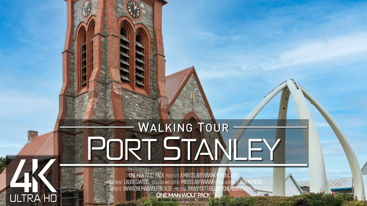 【4K 60FPS】 VIRTUAL WALKING TOUR:  «STANLEY - FALKLAND ISLANDS 2023»  ORIGINAL SOUNDS  UHD ASMR