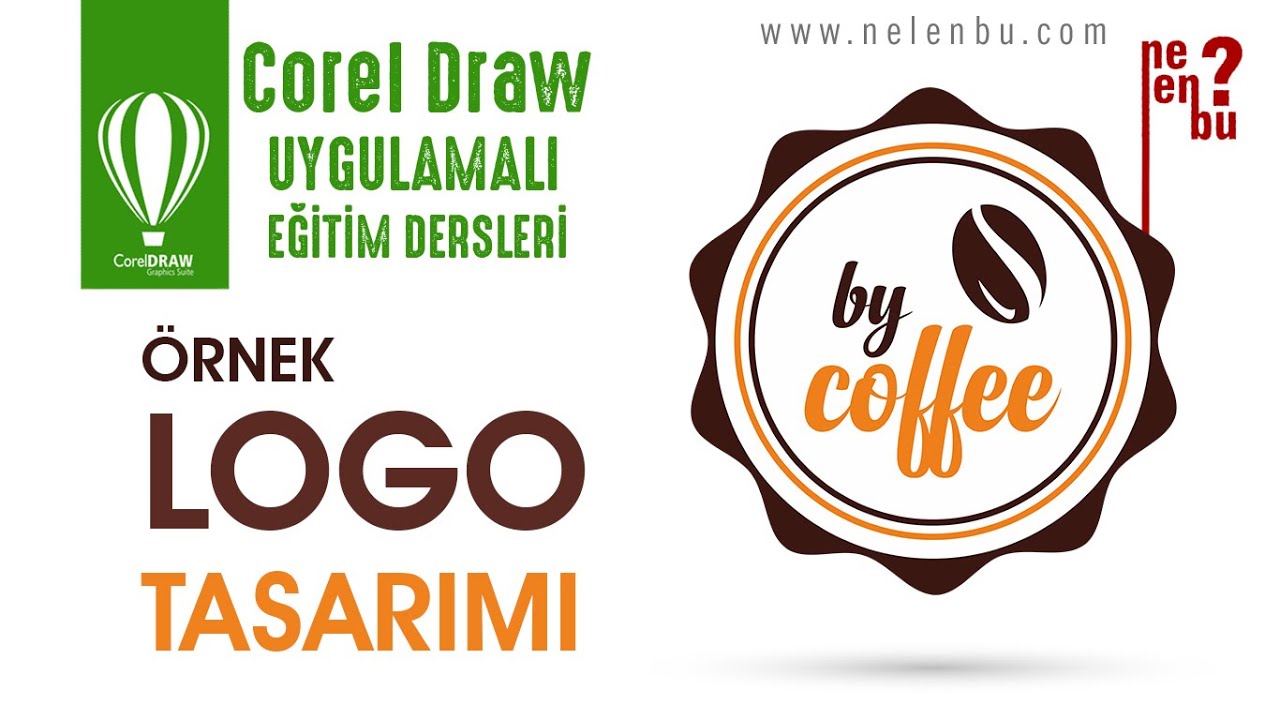 Logo Tasarım Çalışması - Örnek (By Coffee) - Corel Draw Dersleri