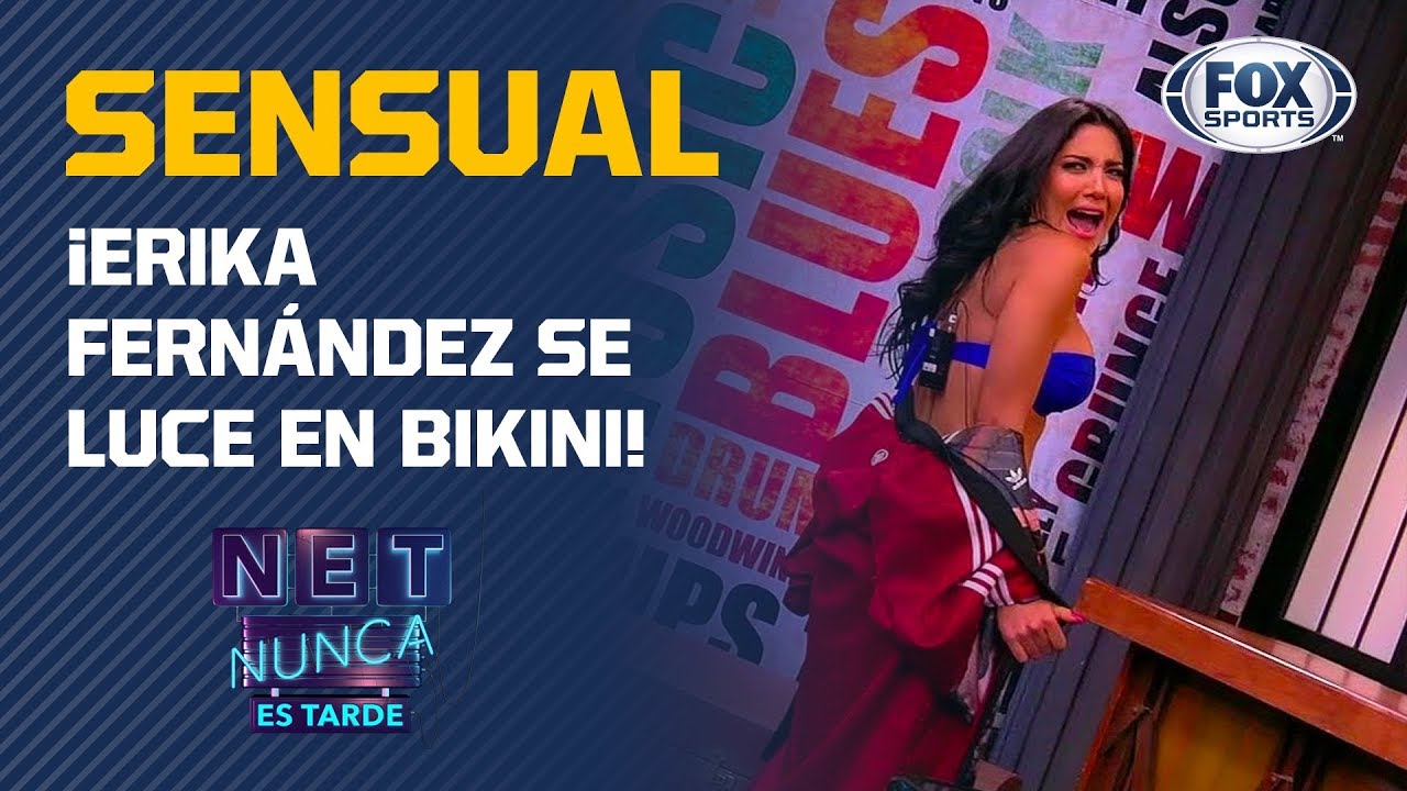 Erika Fernández en bikini, por culpa de Pumas