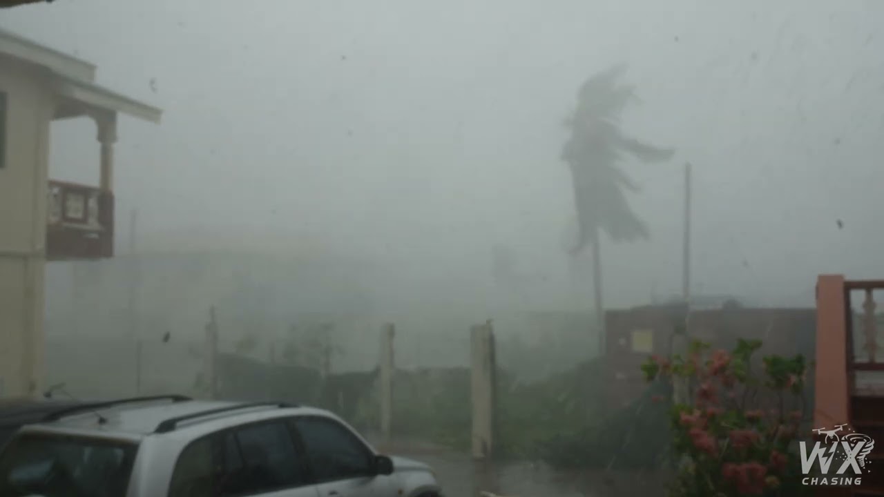 Hurricane Beryl Landfall Carriacou raw power k   Eye wall of category 