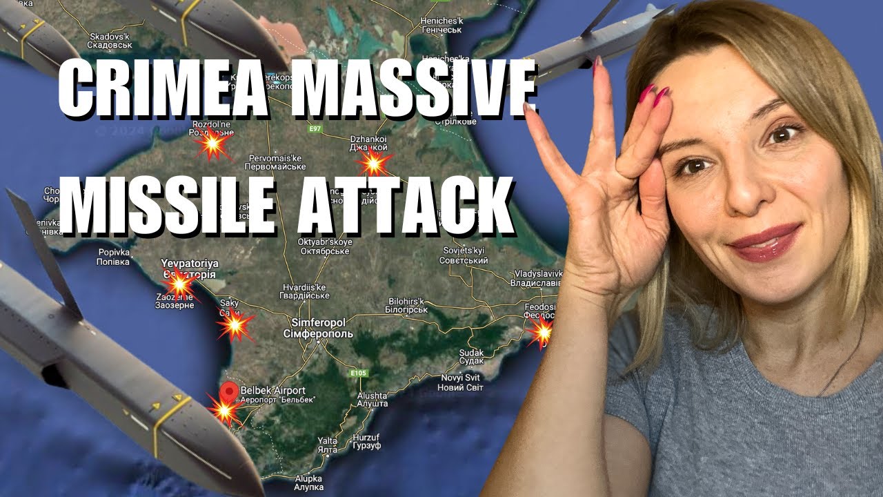 CRIMEA ON FIRE: MASSIVE MISSILE ATTACK. Vlog 589: War in Ukraine