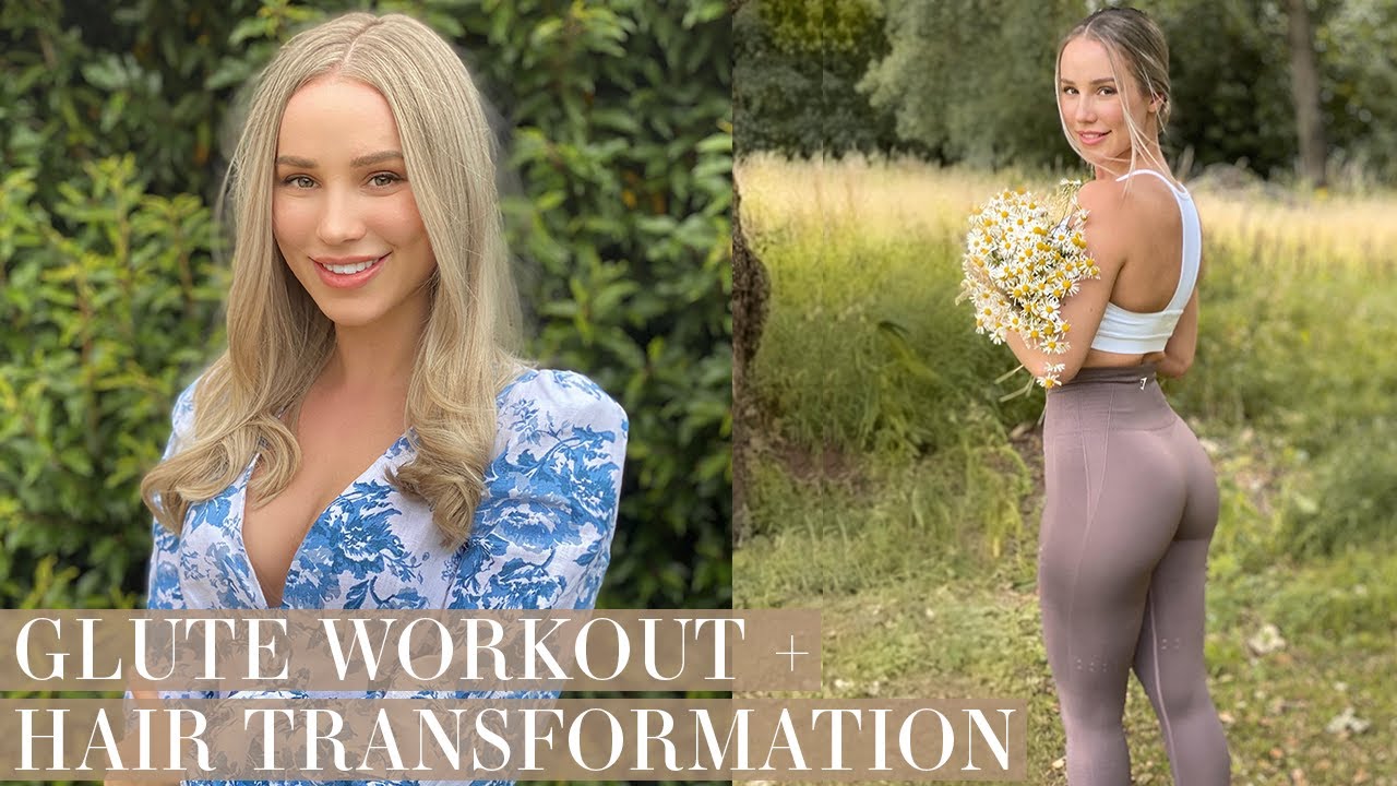 MY GO-TO GLUTE WORKOUT  HAIR TRANSFORMATION | VLOG