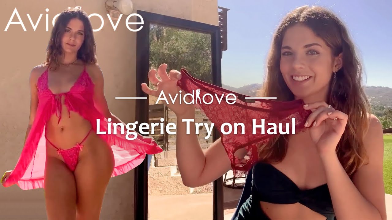 Sexy Babydoll And Garter Lingerie Try on Haul | Avidlove ft. VICTORIA XAVIER