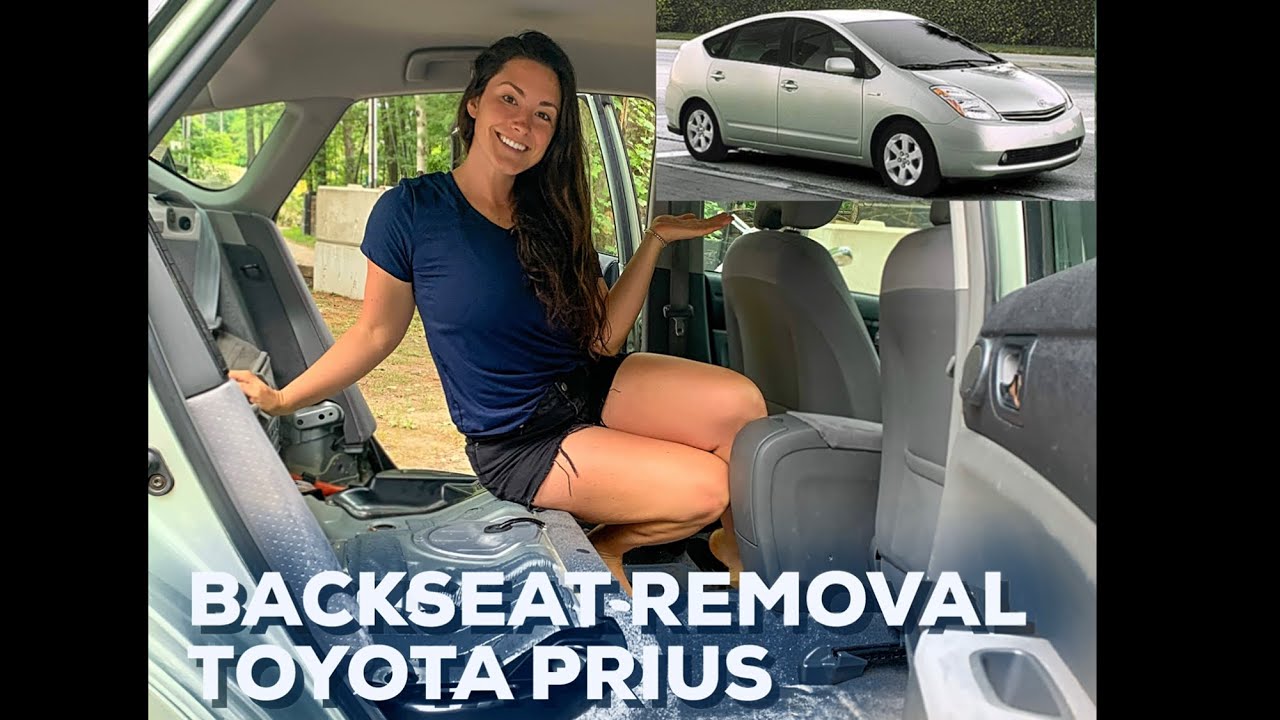 PRIUS BACK SEAT REMOVAL - Step 1 building out your TOYOTA PRIUS to live in!