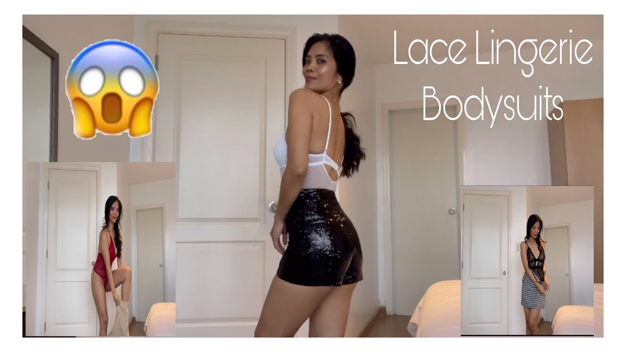 Lingerie Lace Bodysuits Try-On *hot* || Rockin Mom