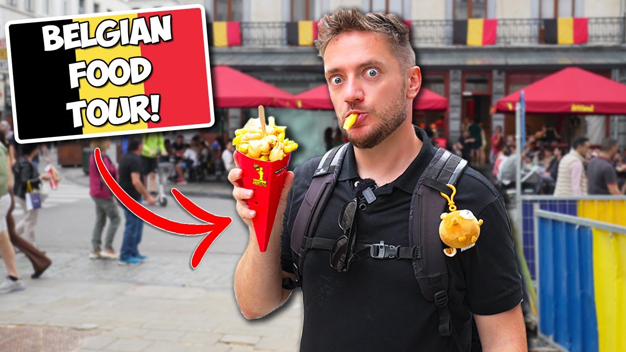 BELGIAN FOOD TOUR! (First Time in Brussels, Belgium)