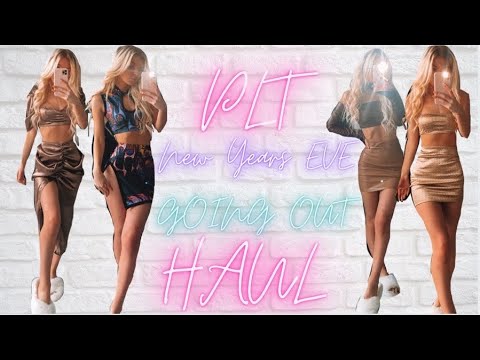 NEW YEARS EVE PRETTY LITTLE THING HAUL AND OUTFIT IDEAS | Charlotte Lucy Eldridge