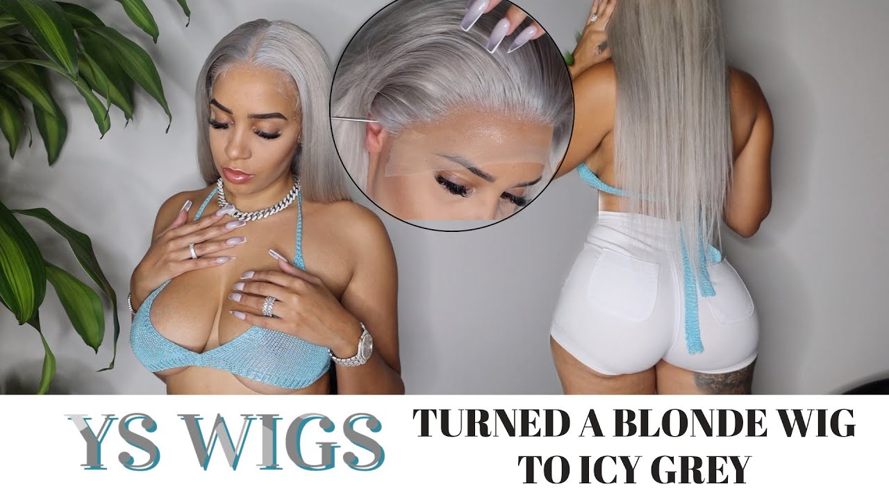 QUICK  EASY WAY TO GET SILVER HAIR ON 613 BLONDE FT YS WIGS