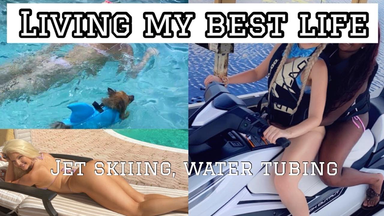 POOL DAY! LİVİNG MY BEST LİFE (JET SKİİNG, WATER TUBİNG, AND MORE!!)