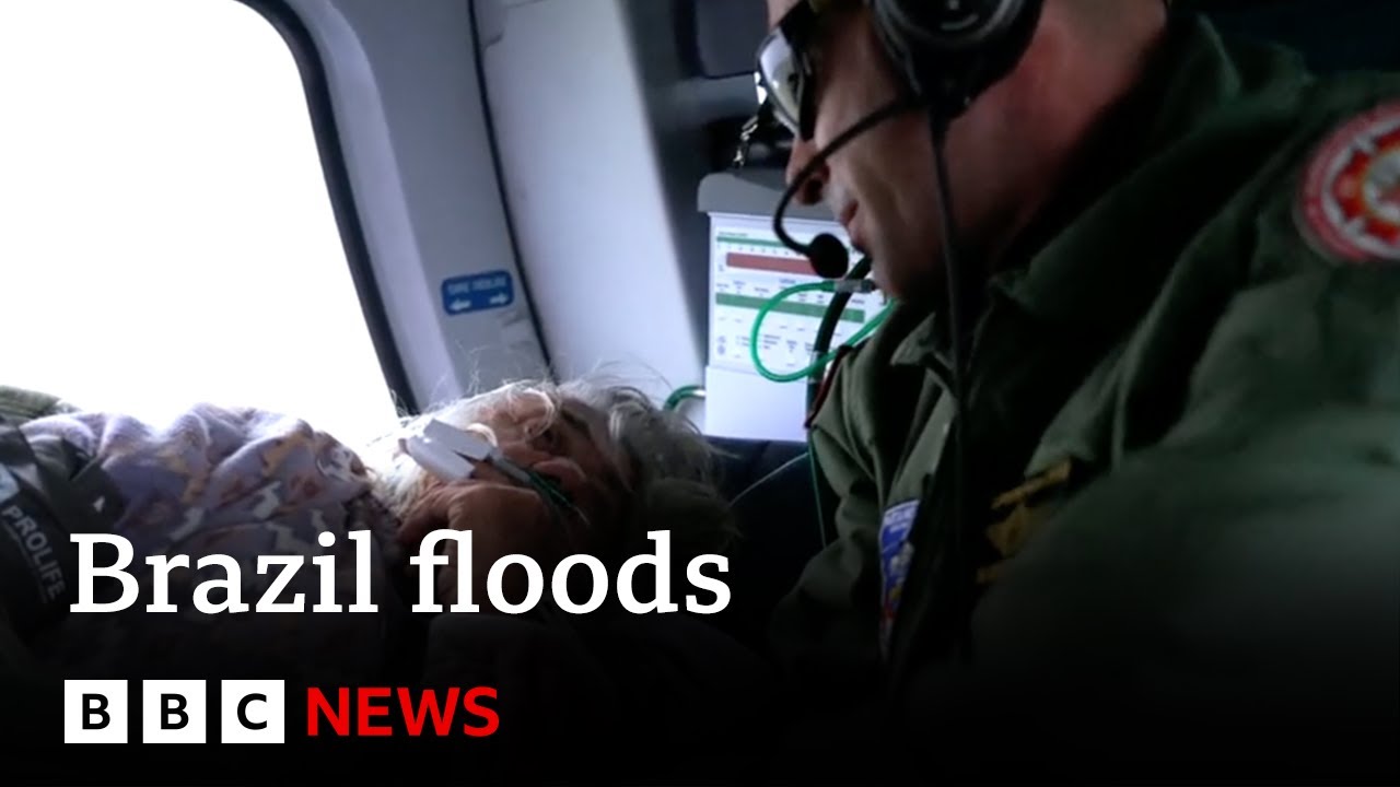 Inside the dangerous rescue for Brazil flood victims 