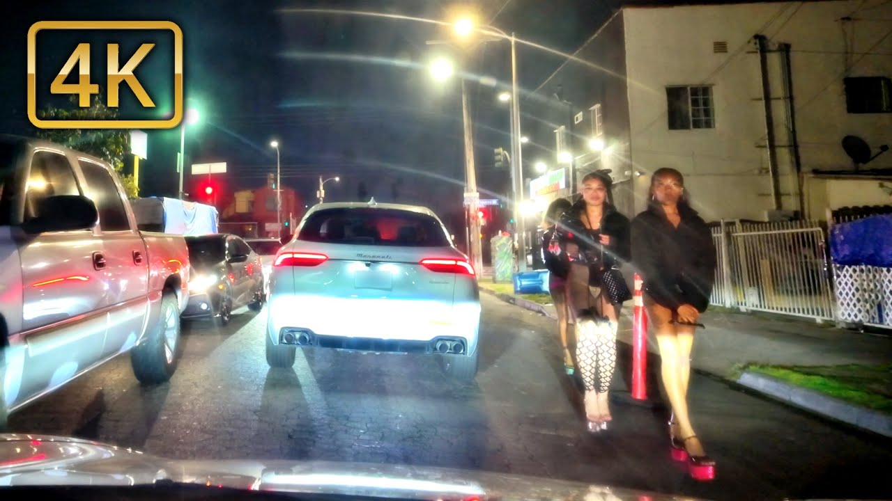 Figueroa Street in Los Angeles at Friday Night | Uncensored  Real Street Video ‼️
