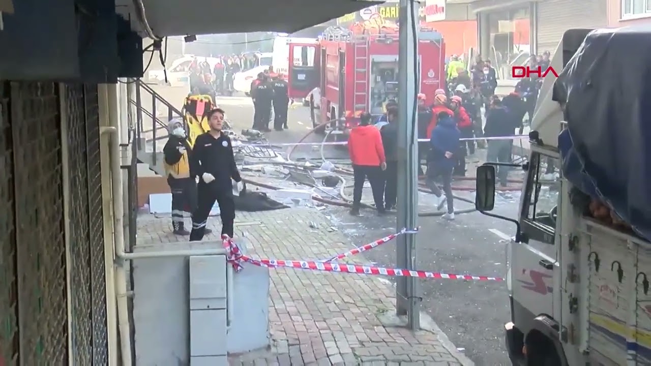 Küçükçekmece'de binada patlama : 1 ölü, 5 yaralı