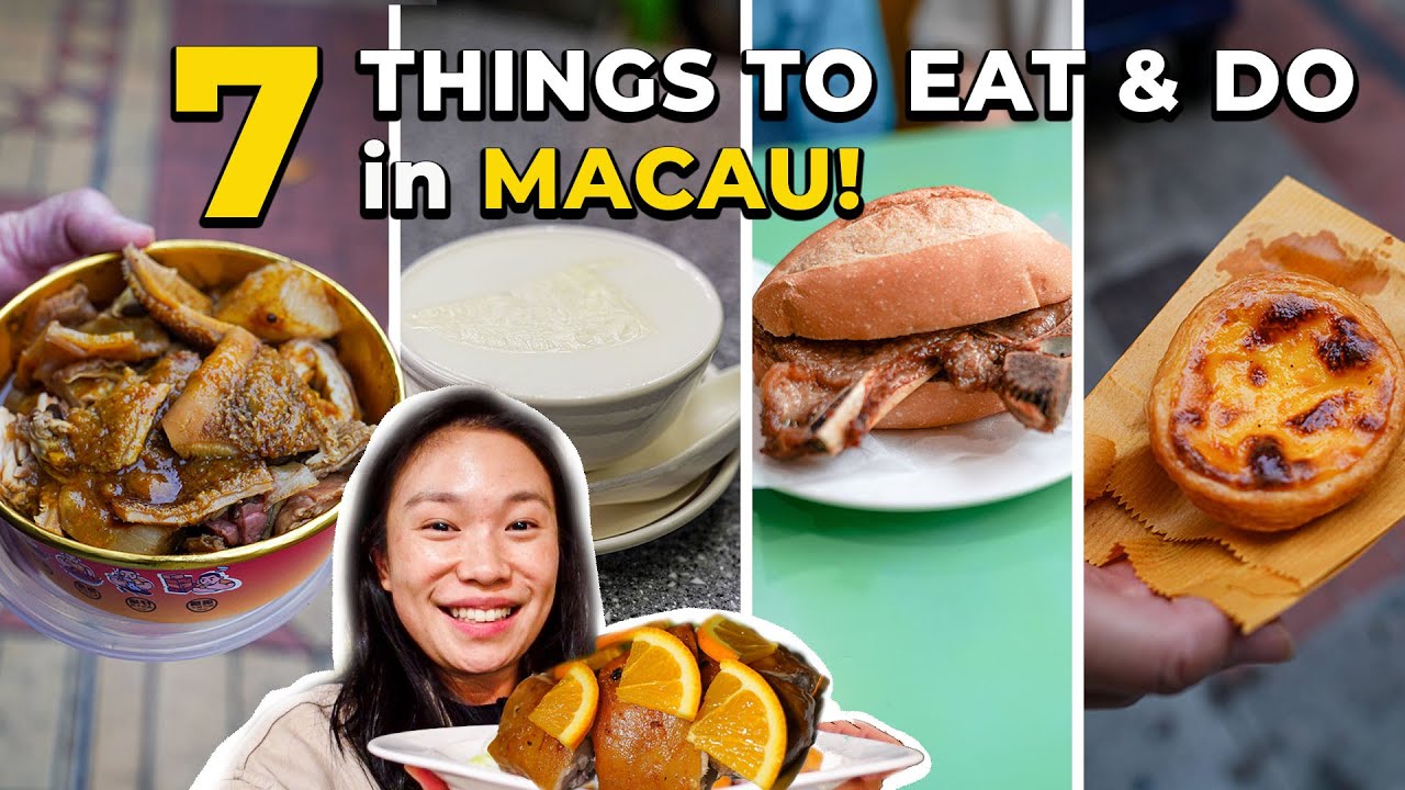 7 THINGS TO EAT  DO İN MACAO | HONG KONG TO MACAU DAY TRİP TRAVEL VLOG! 澳門一日遊