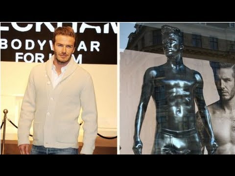 David Beckham's Underwear Launch Includes a Very Sexy Statue